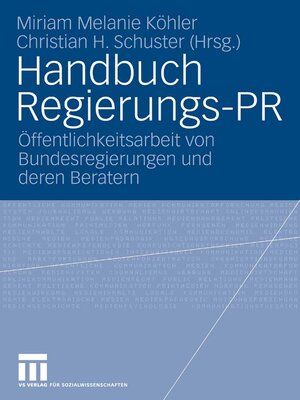 cover image of Handbuch Regierungs-PR